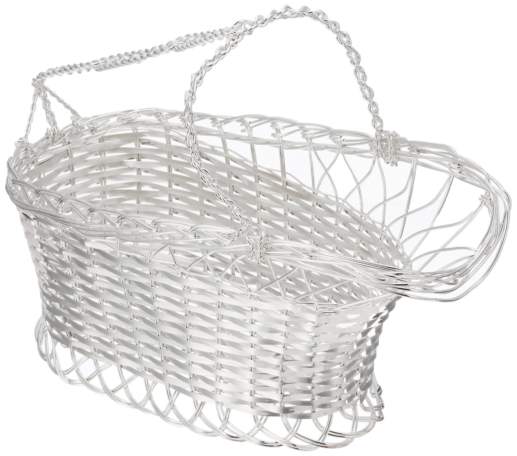 Endoshoji PWIH301 Commercial Wine Basket, Brass and Silver Plated