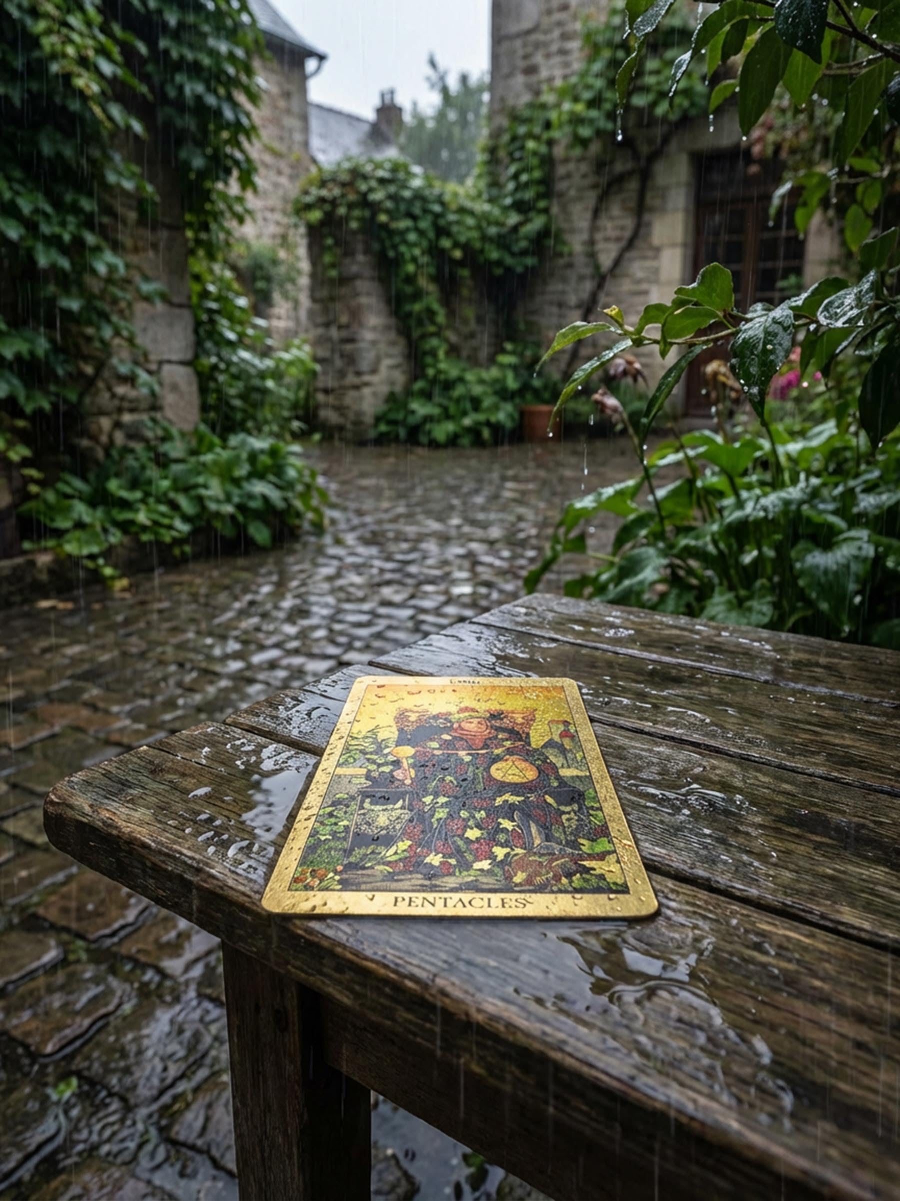 Tarot Rider Waite Dorado, 78 Cartas de Tarot con Guía en Inglés de 36 Páginas, PVC Impermeable y Antiarrugas, Diseño Loto Dorado para Principiantes y Coleccionistas