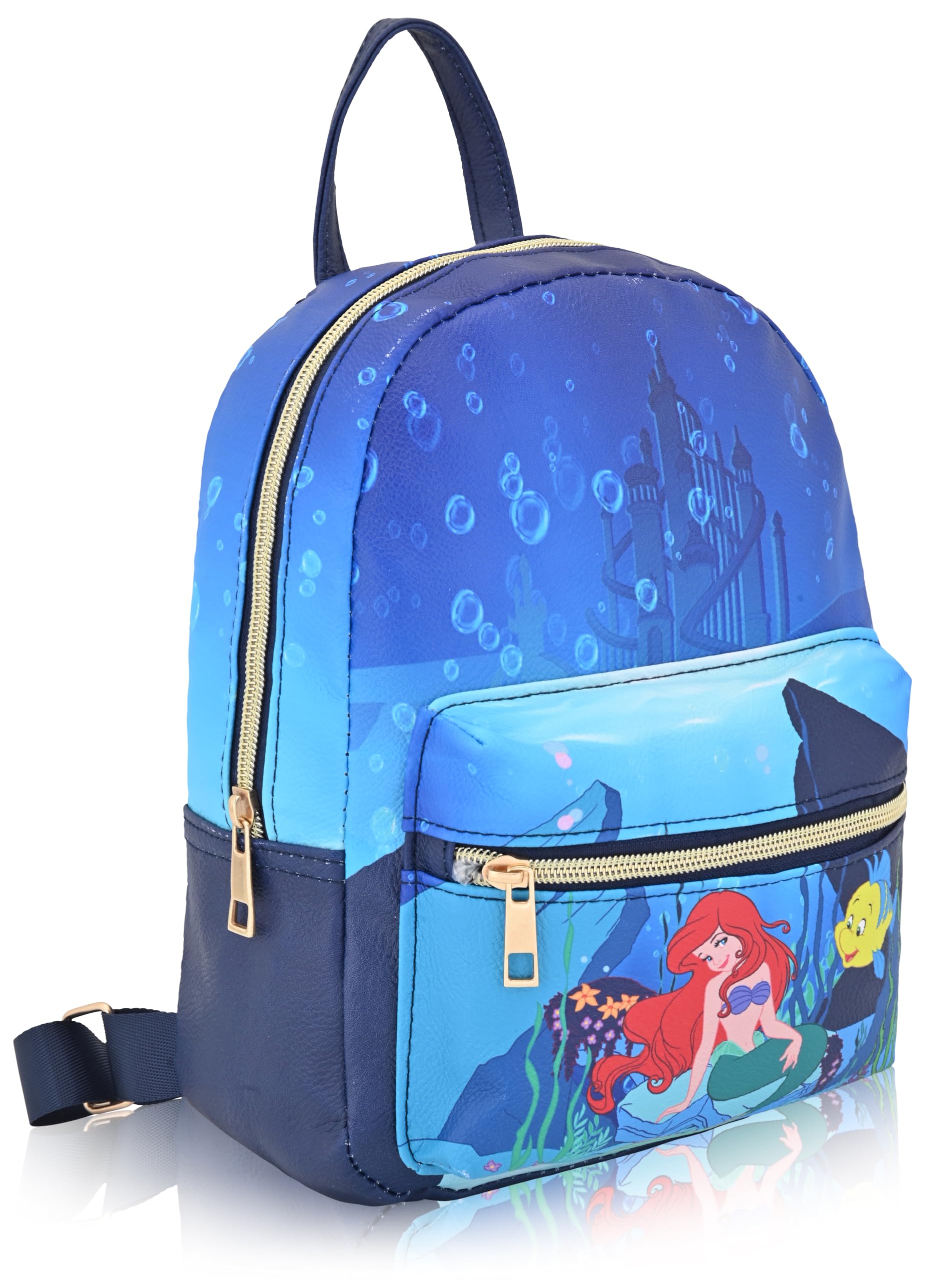 Disney Princess The Little Mermaid Backpack for Women, Men, Unisex | Cute PU Leather 10