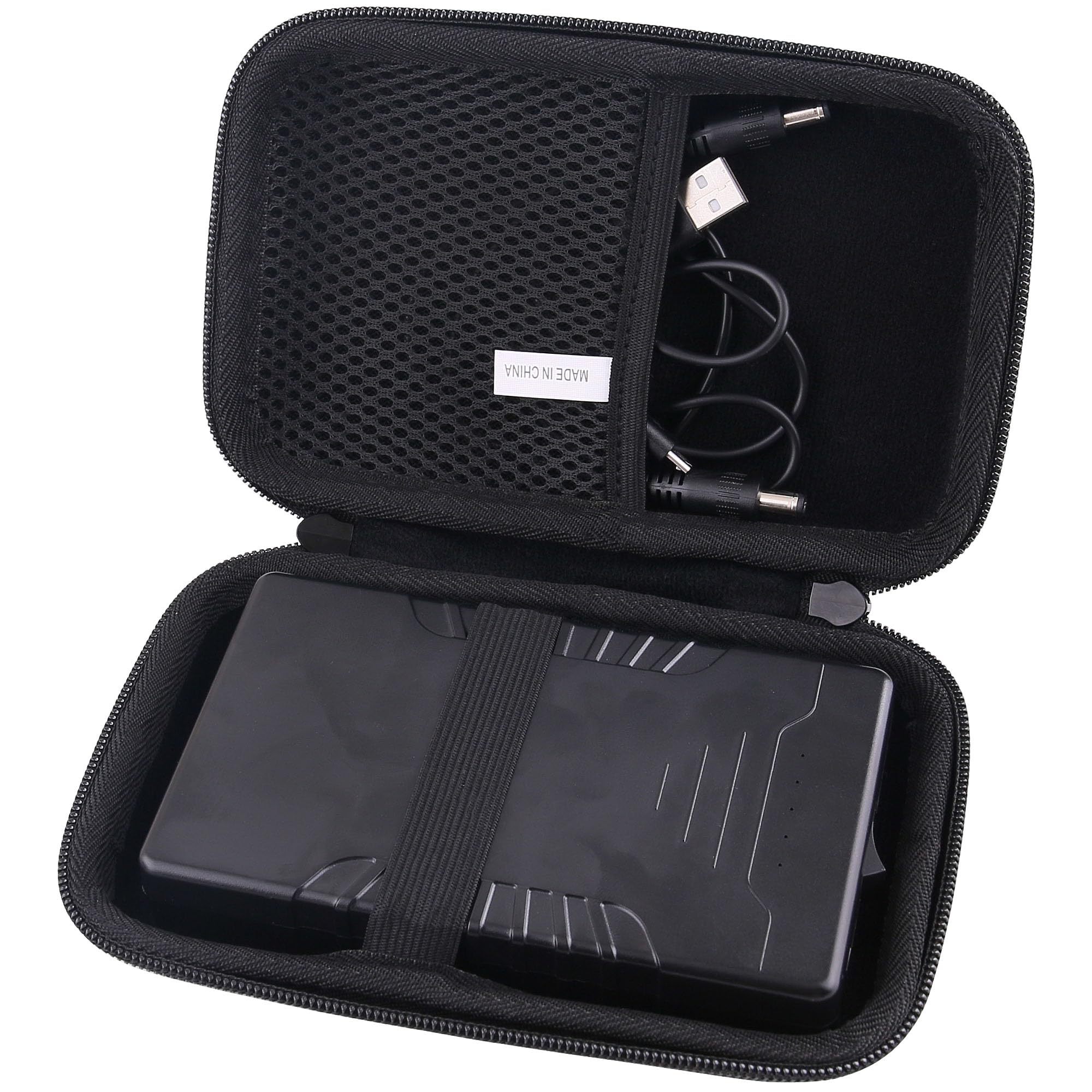 JINMEI Hard EVA Carrying Case Compatible with Talentcell Rechargeable 12V 6000mAh/5V 12000mAh DC Output Lithium ion Battery Pack Charger storage case