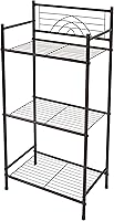 BathBliss 3-Tier Freestanding Bathroom Storage Shelf - Rust-Resistant Iron, Easy Assembly, 17.3x10.6x35.8 Inches