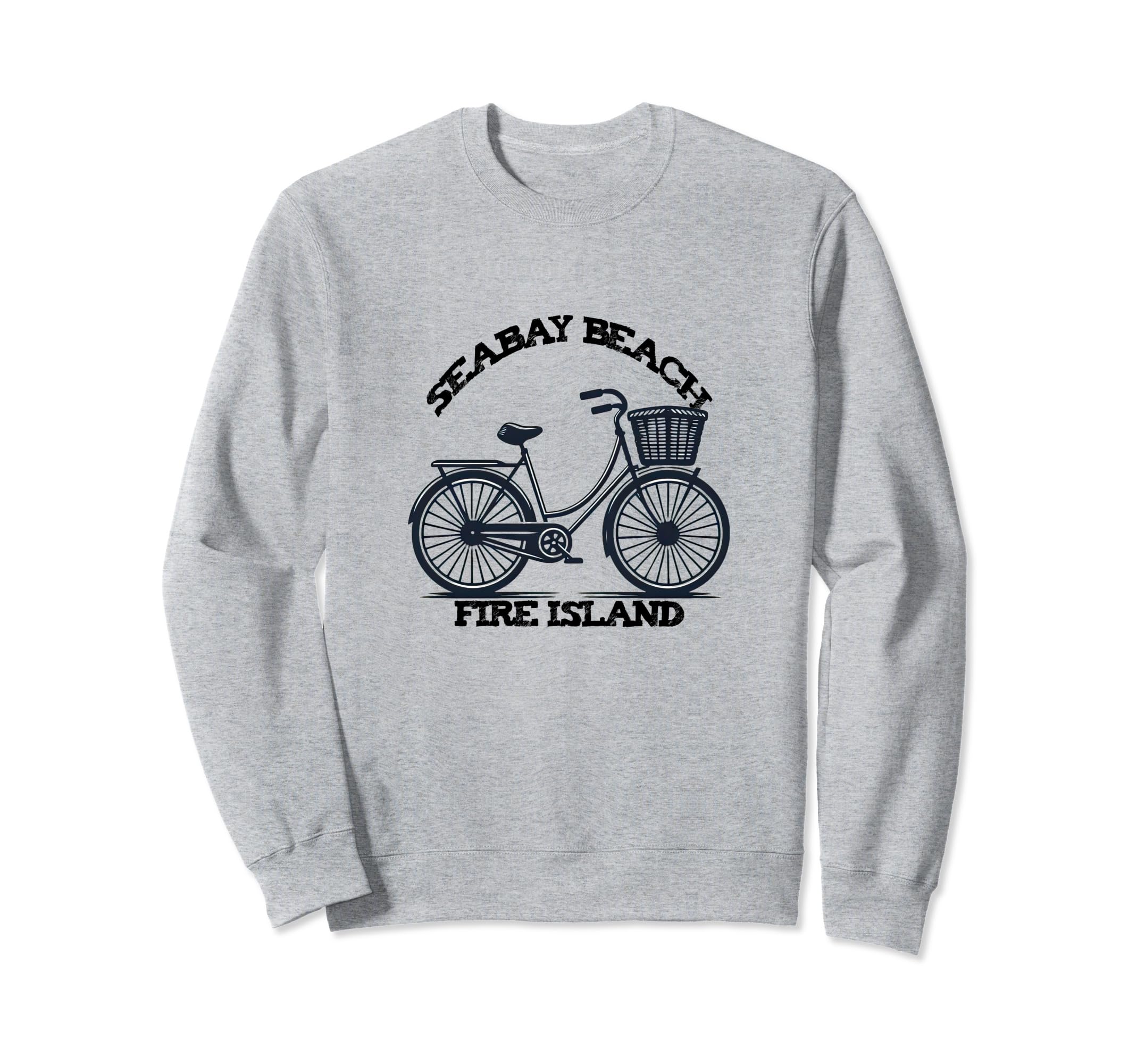 SEABAY BEACH FIRE ISLAND bicycle summer vacation barefoot Sweatshirt