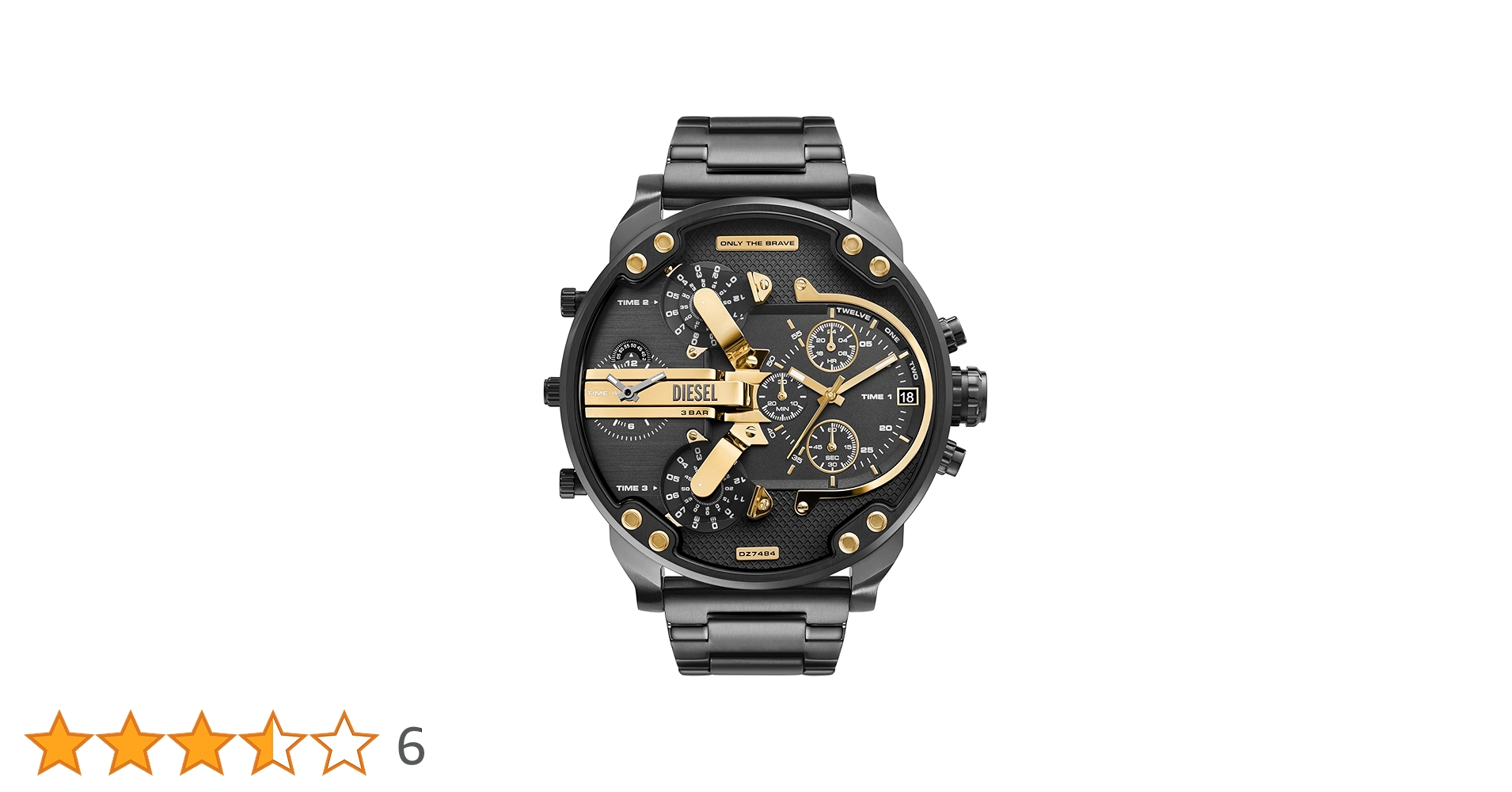 Amazon.co.jp: Diesel Mr. Daddy クロノグラフ ガンメタル