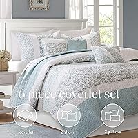 Vista 2 de Madison Park - Colcha ligera, fundas de almohada a juego, para todas las estaciones