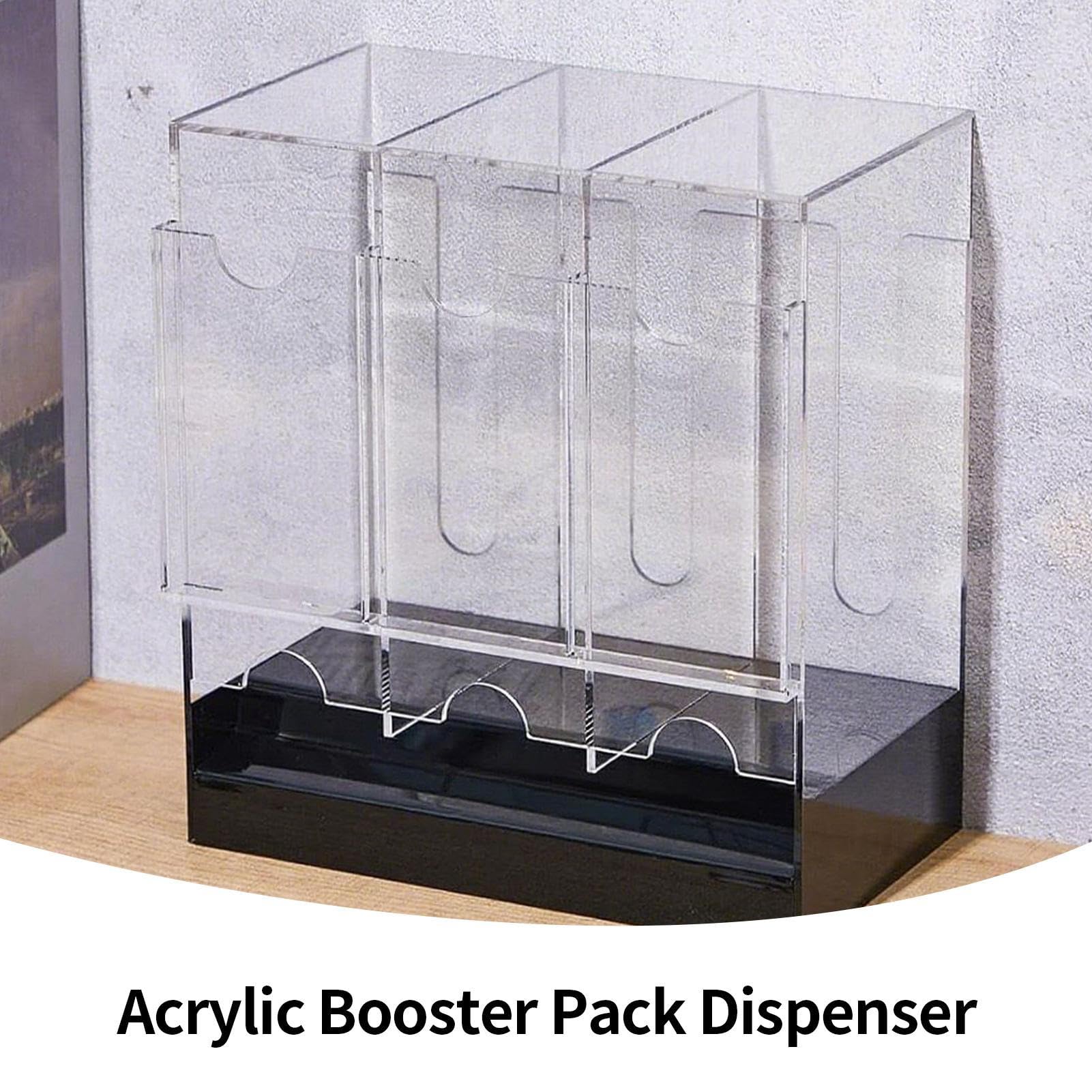Booster-Box-Hülle 3-Fach Acryl-Transparent-Display-Box | Sammelkarten-Pack-Organizer Trading-Card-Sport-Aufbewahrung fuer Zuhause, Schlafzimmer, , Geschaeft