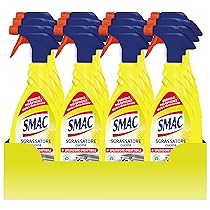 Smac – Sgrassatore Cucina al Limone, Detergente Spray Multisuperficie con Azione Sgrassante e Tecnologia Zero Aloni, 650 ml x 12 Pezzi