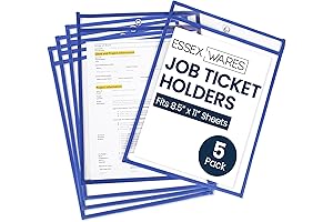 5-Pack Blue Job Ticket Holders