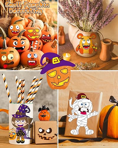 Miniatura 2 de Greingways 42 calcomanías de Halloween para niños, manualidades y actividades de Halloween, recuerdos de fiesta