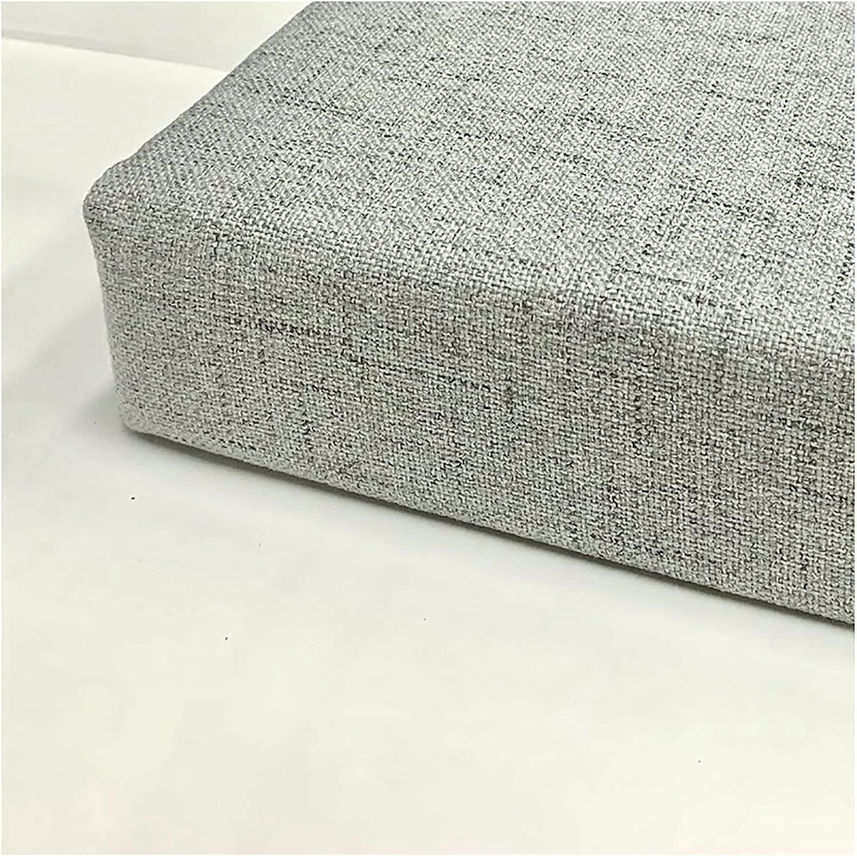 Coussin de banc rectangulaire pour assise dure et meubles de jardin gris