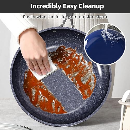 Miniatura 6 de Nuwave Lux - Juego de utensilios de cocina ligeros, 13 piezas, sin PFAS, revestimiento de cerámica antiadherente Duralon G10, asas que no se