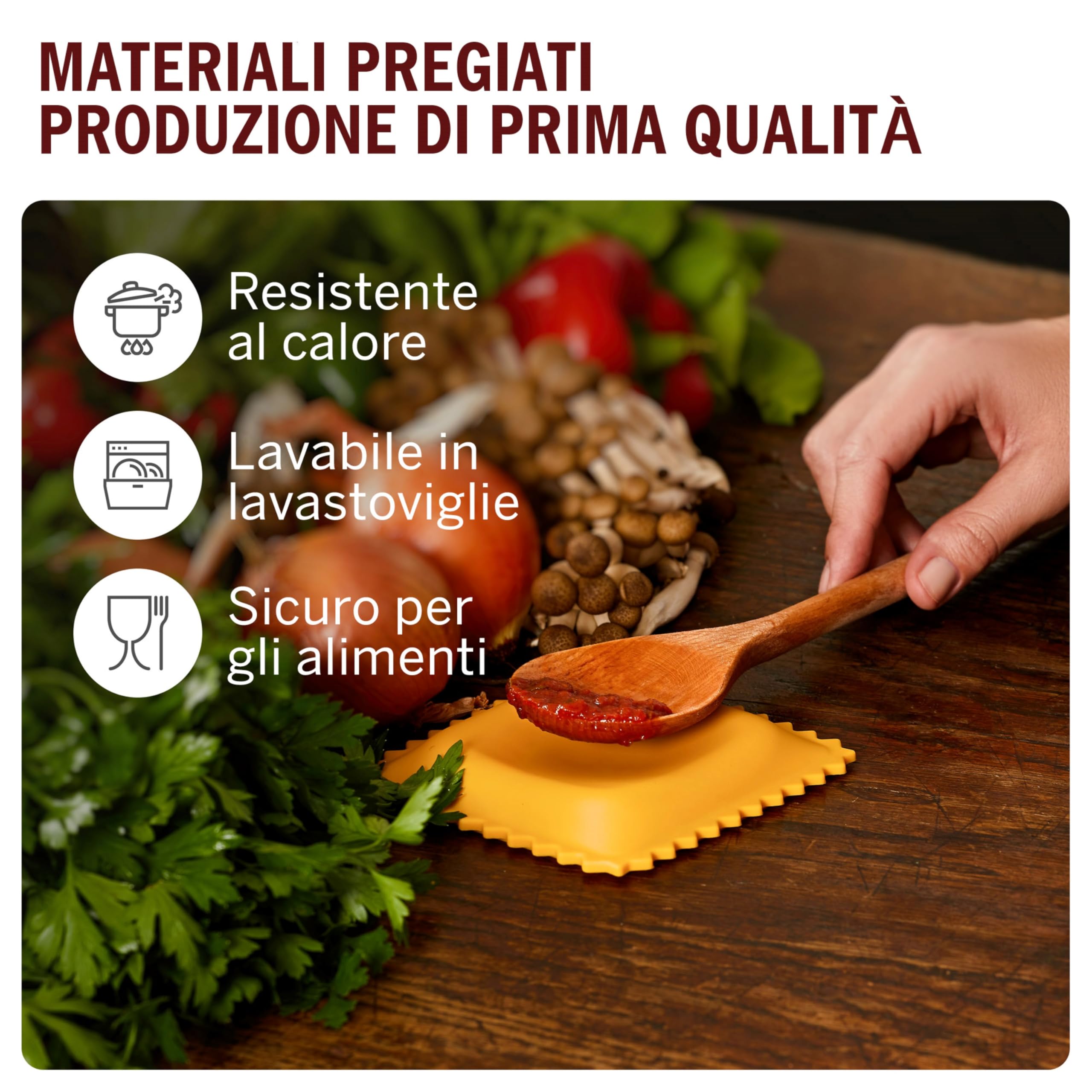 Poggia-Cucchiaio a Forma di Ravioli | Resto del Cucchiaio per Il bancone della Cucina | Fresco e Carini Gadget da Cucina | da Una Collezione di Gadget da Cucina a Forma di Pasta | da Monkey Business