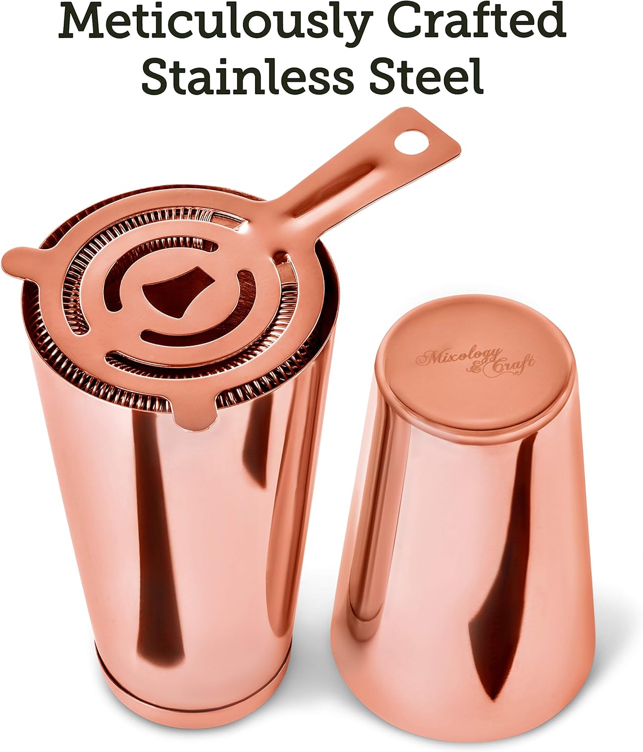 Buy Mixology Cocktail Shaker Boston Shaker Set Professional Weighted