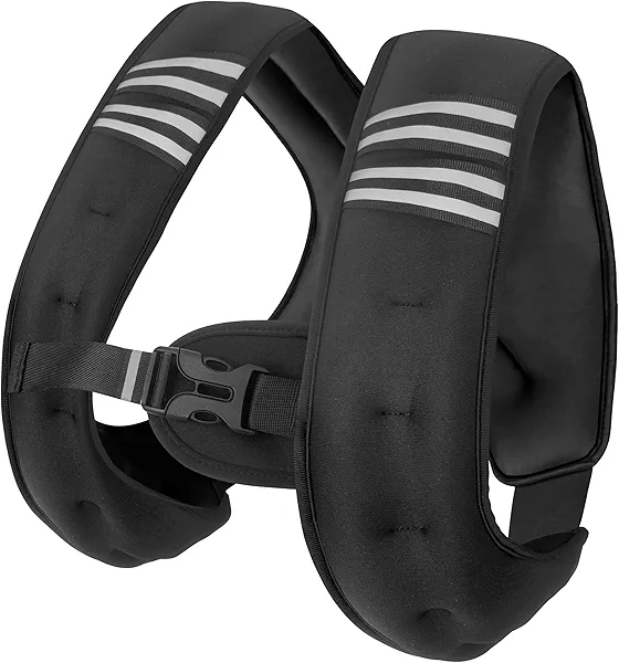 WTREE Weighted Vest Men or Women - 6lb/8lb/12lb/16lb/20lb/25lb/30lb Weights with Reflective Stripe, Weighted vest for Workout Equipment for Strength Training Night Running