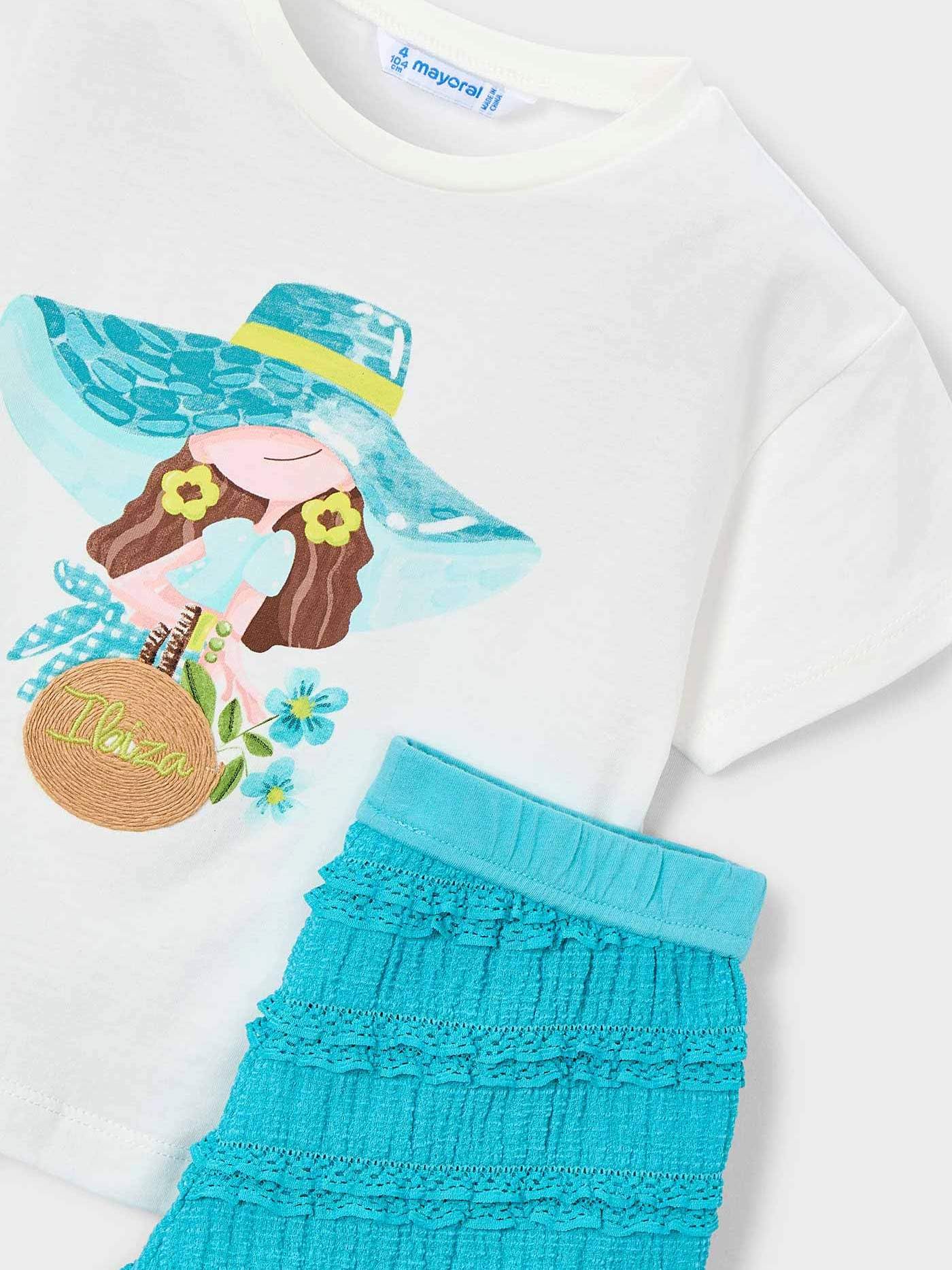 Mayoral Compl. Short Fantasia per Bambine e Ragazze Pacifico
