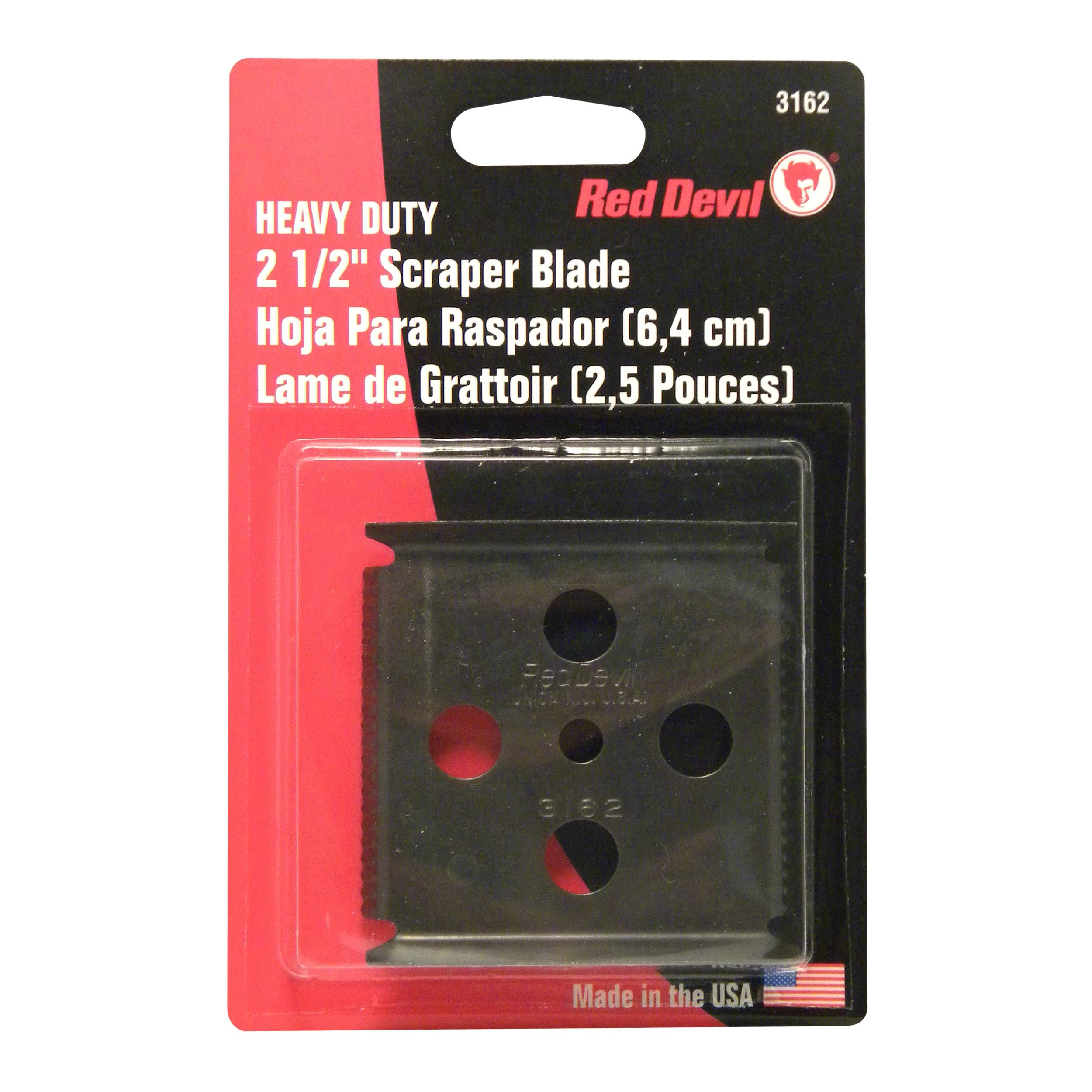 Red Devil 3162 Replacement Four-Edge Scraper Blade, 2.5", grey