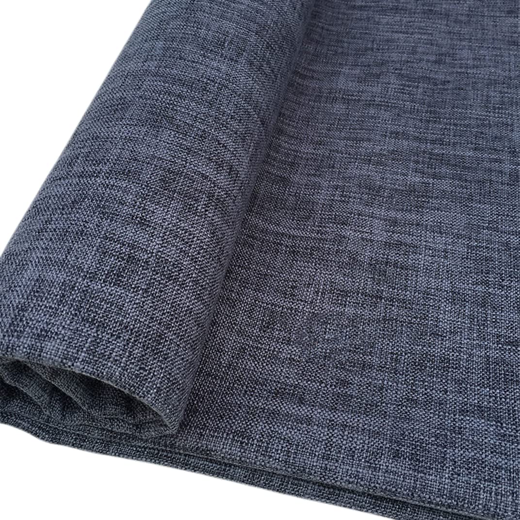 Thick Coarse Linen Type Cloth Upholstery Fabric, for Sofa Chair Material (Grey Blue, 1 Metre (145x 100 cm))