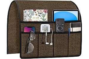 Joywell Sofa Armrest Organizer with 6 Pockets for Couch Remote Control, Tablet, iPad, Phone