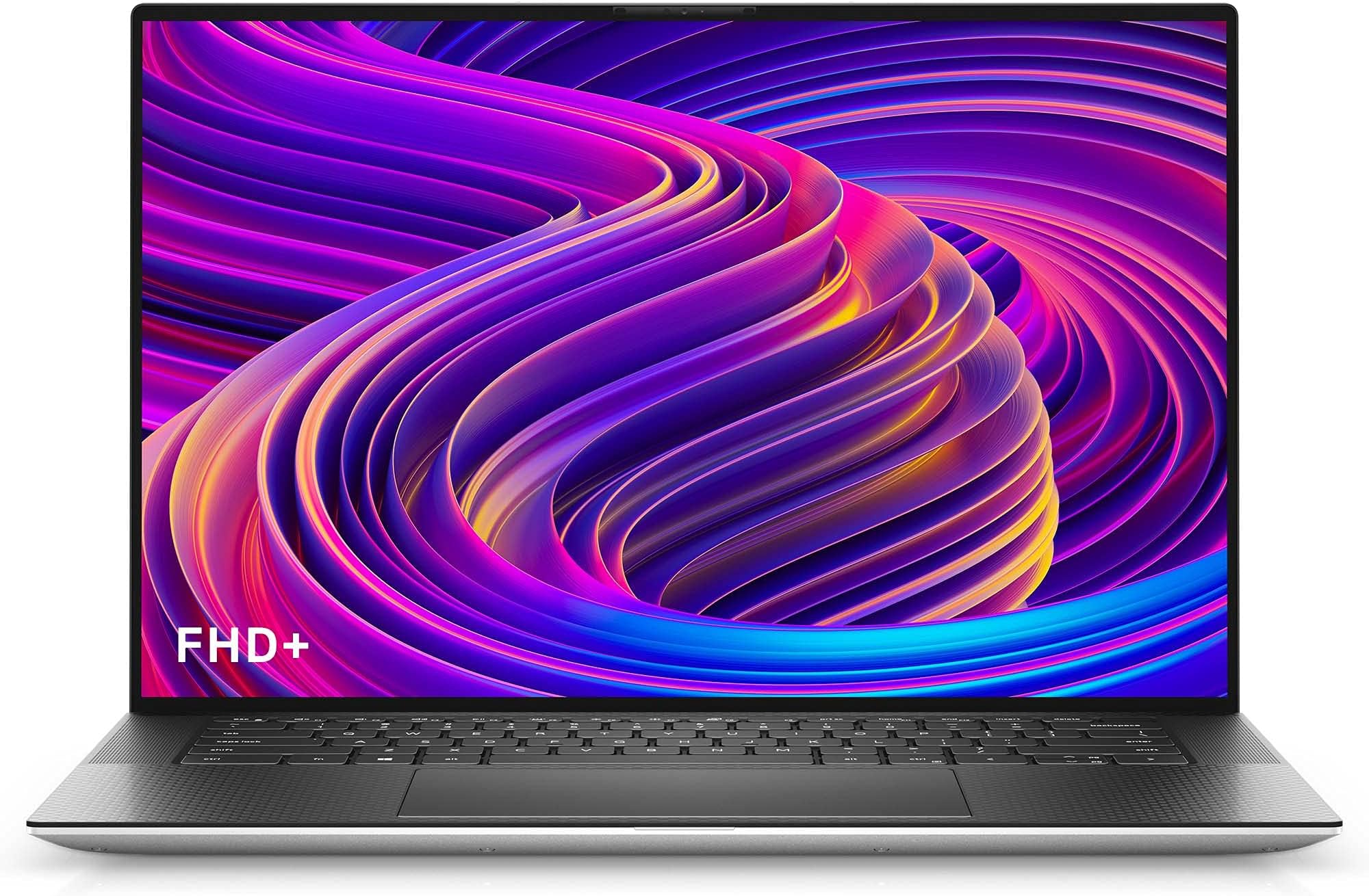 Dell XPS 15 9510 15.6" FHD+ Laptop, Intel Core i7-11800H, 16GB RAM, 512GB SSD, NVIDIA GeForce RTX 3050Ti 4GB, Backlit Keyboard, Fingerprint Reader, Windows 11 Home, (Silver)