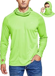 WILLIT Men's Sun Protection Hoodie UPF 50+ Fishing Hiking Shirt Long Sleeve SPF UV Shirt Rash Guard Lightweight