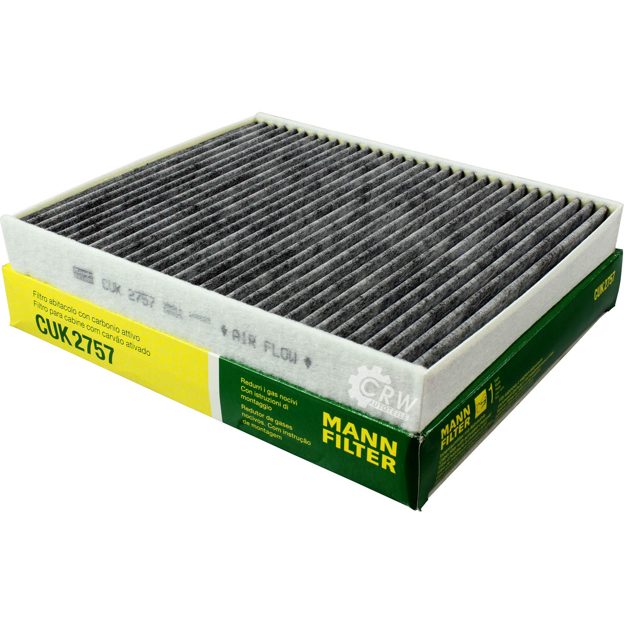 Paquete de inspección Kit de mantenimiento de filtros con filtro de aceite W 712/75, filtro de aire C 30 130, filtro de combustible WK 512, filtro de habitáculo CUK 2757, anillo de sellado