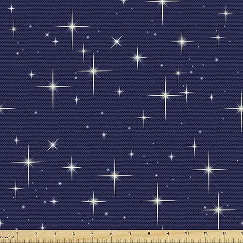 Miniatura 9 de Ambesonne The Yard, tela de mariquitas de The Yard, flores exóticas hibisco hawaiano follaje ilustración botánica flor de primavera, tela