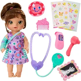 Baby Alive, Boneca, Better Now Bella - Cabelos Castanhos, Acessórios Inclusos, 30 cm - A partir de 3 Anos