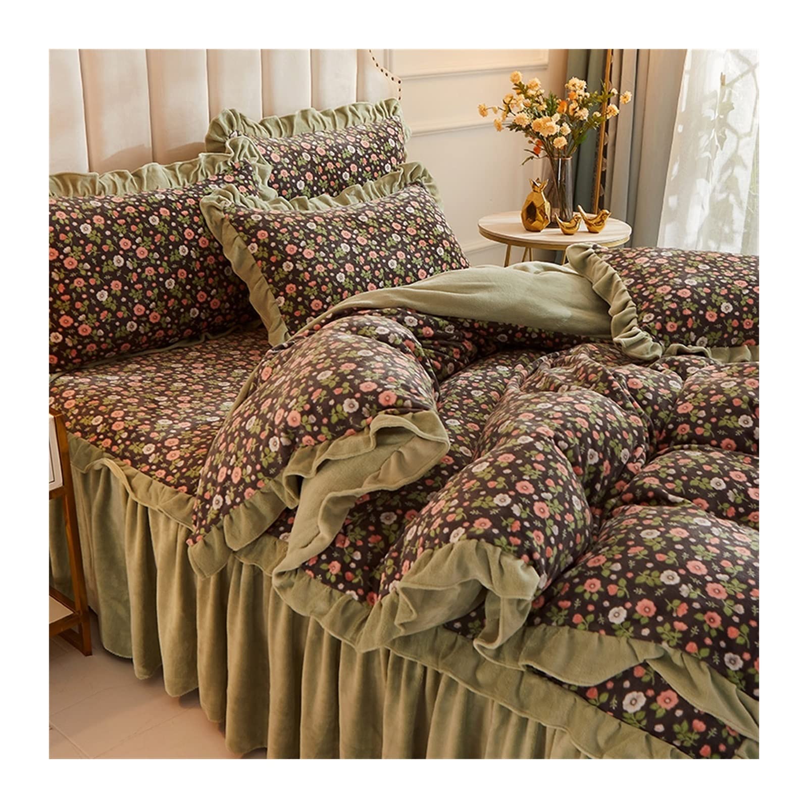 Housse de couette velours de lait style pastoral pour une douceur familiale réconfortante