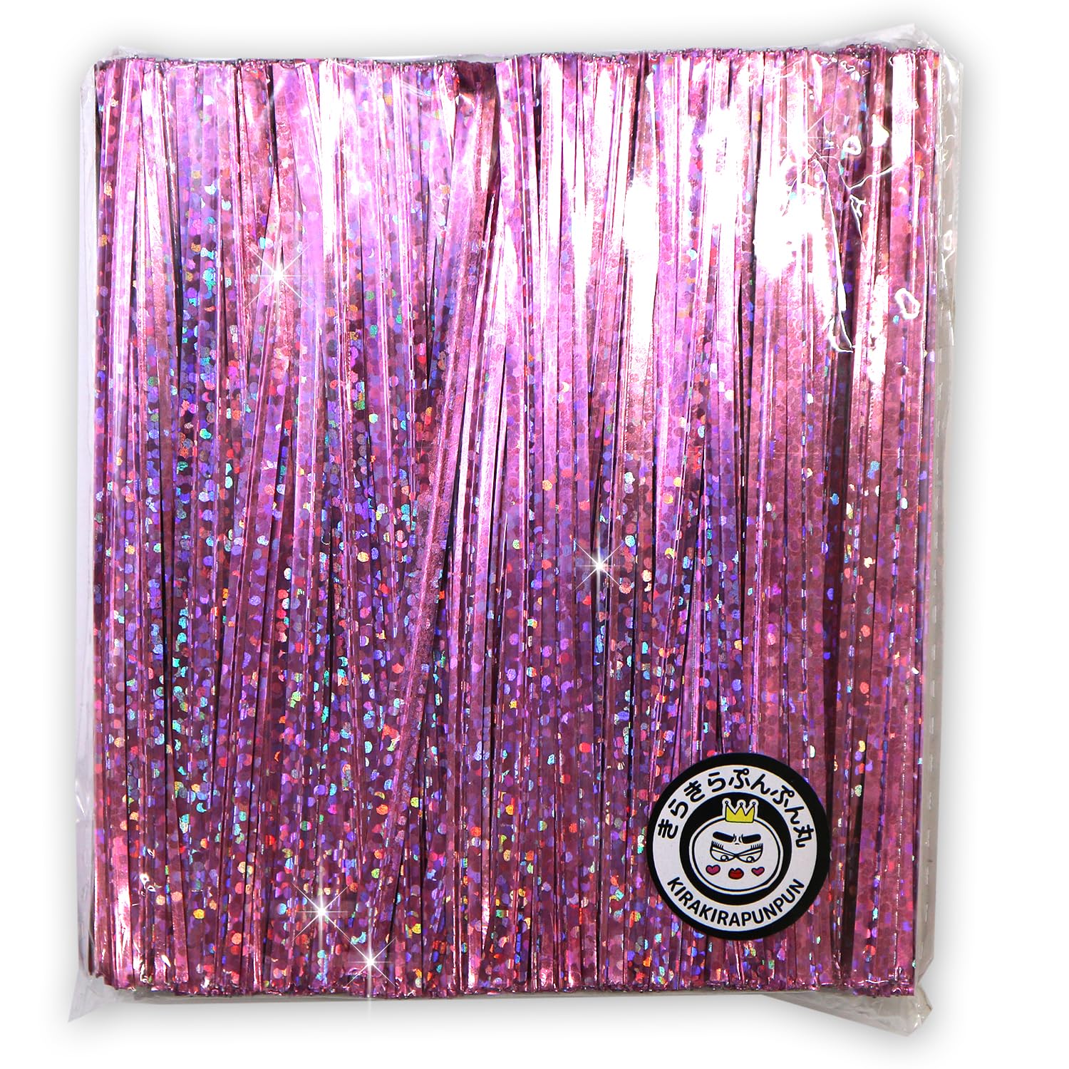 Amazon | ラッピングタイ ピンク ホログラム ワイヤー ビニールタイ