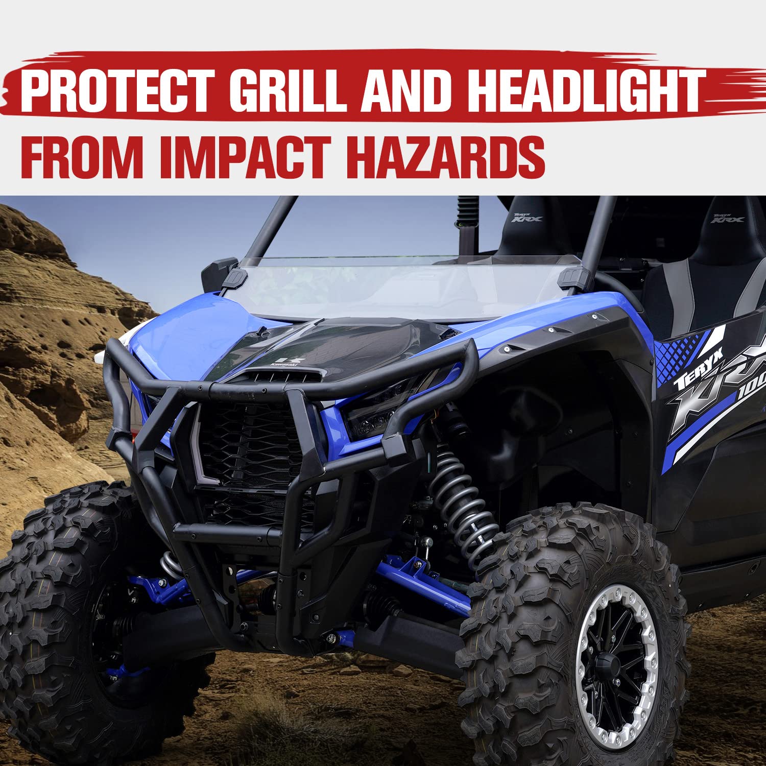 Amazon.com: A & UTV PRO Front Upper Bumper for Kawasaki Teryx KRX