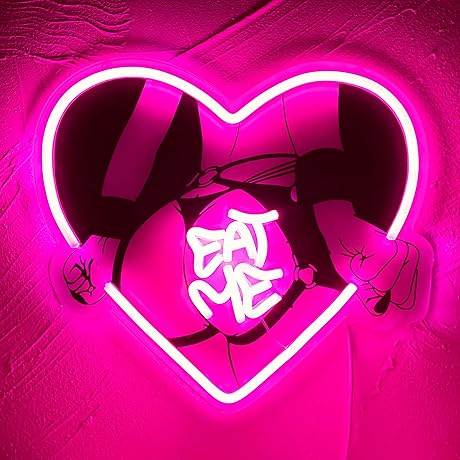 Hentai Lady Back Eat Me Neon Sign