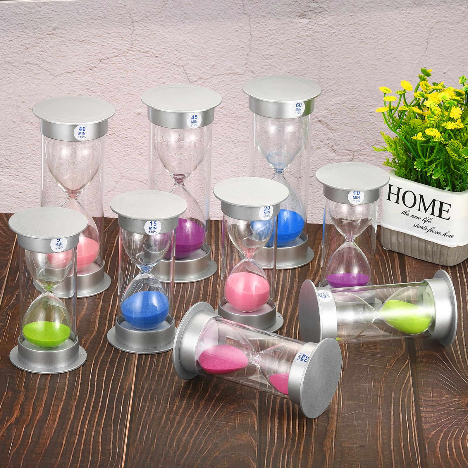PATIKIL Timer A Sabbia 2 Minuti, Esagono Rosa Con Guscio In Plastica Trasparente, Clessandra Per Giochi, Cucina, Decorazione - 4
