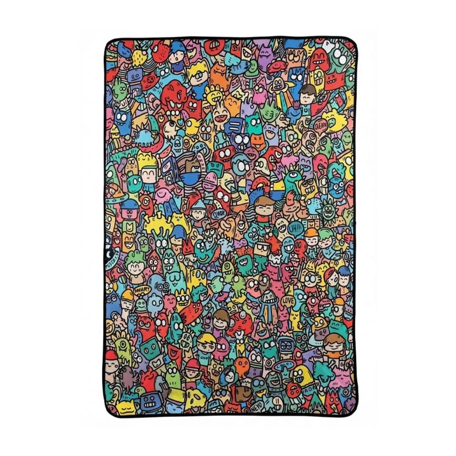 coperta da colorare Coperta Graffiti fai da te for adulti Decompressione dipinta a mano(70x100cm-01)