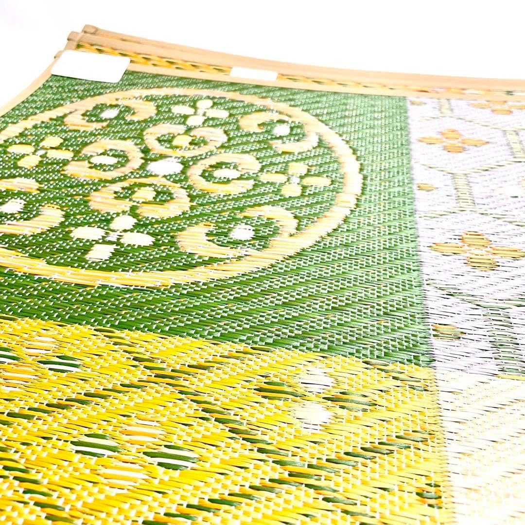 い草ラグ 袋織 ヘレニズム グリーン 約190cm×190cm 国産 日本製 【公式 い草ラグ 袋織 ヘレニズム グリーン 約190cm×190cm 国産 日本製 【公式