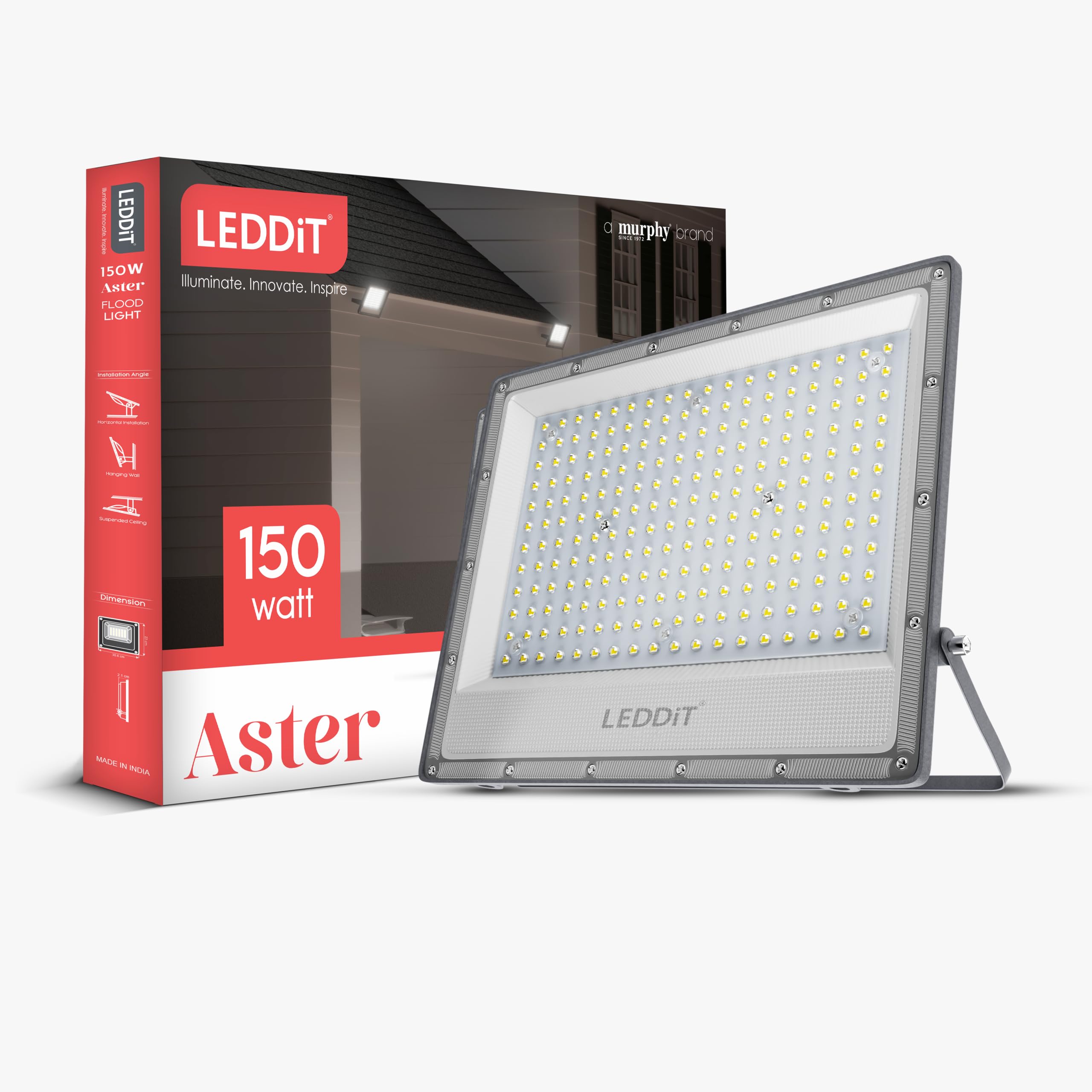 150W LED Flood Light | Outdoor Security Light | Pack of 1 | IP66 Waterproof LED Flood Light | heavy-duty aluminum body | Cool White | high brightness | wide coverage | 2-year warranty.-image-49