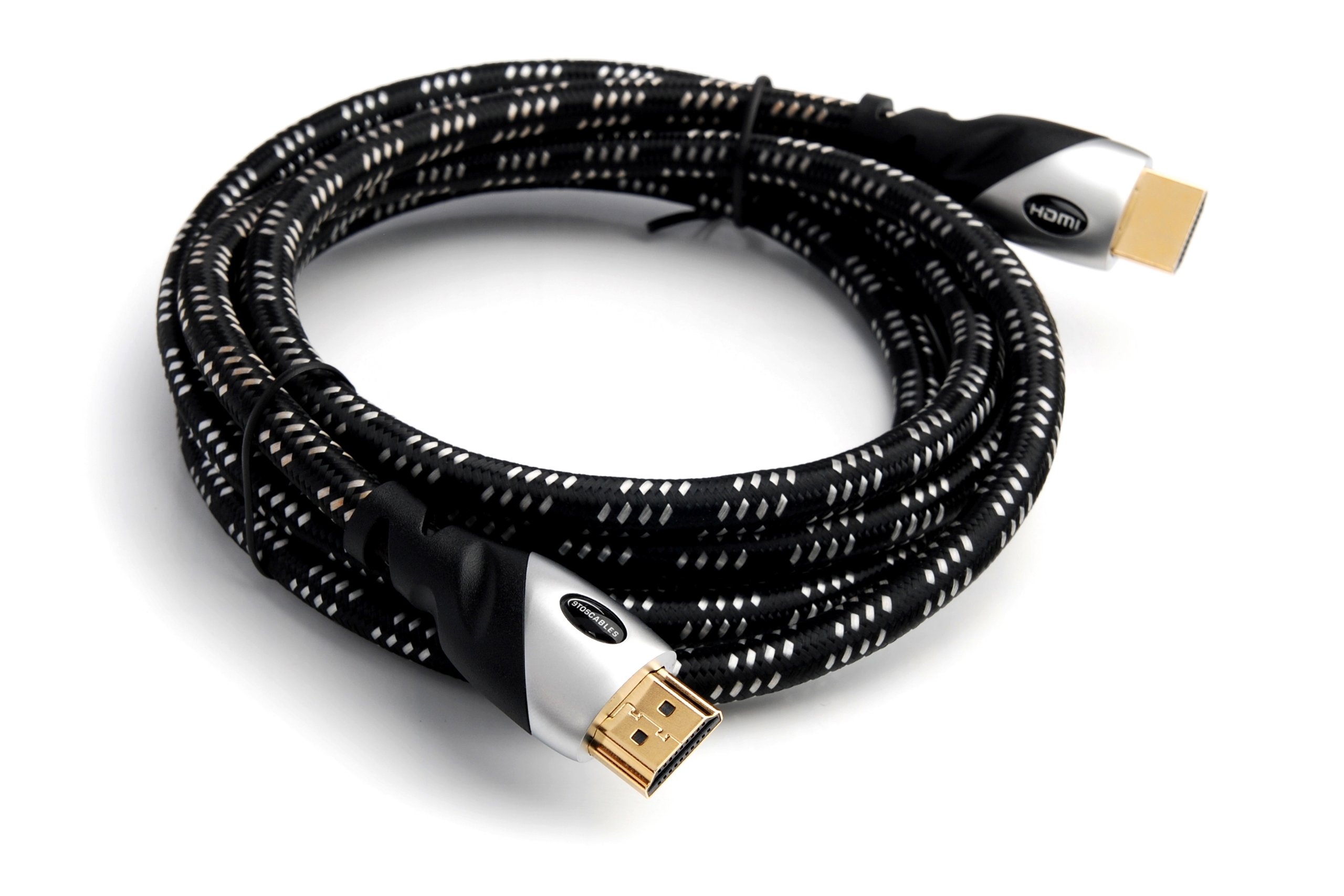 9to5Cables High Speed Premium HDMI Cable with Ethernet (25 Feet) Full HD - Supports 3D, 1080p and Audio Return [Latest Version] 24K Gold Plated Connectors & Braided Jacket