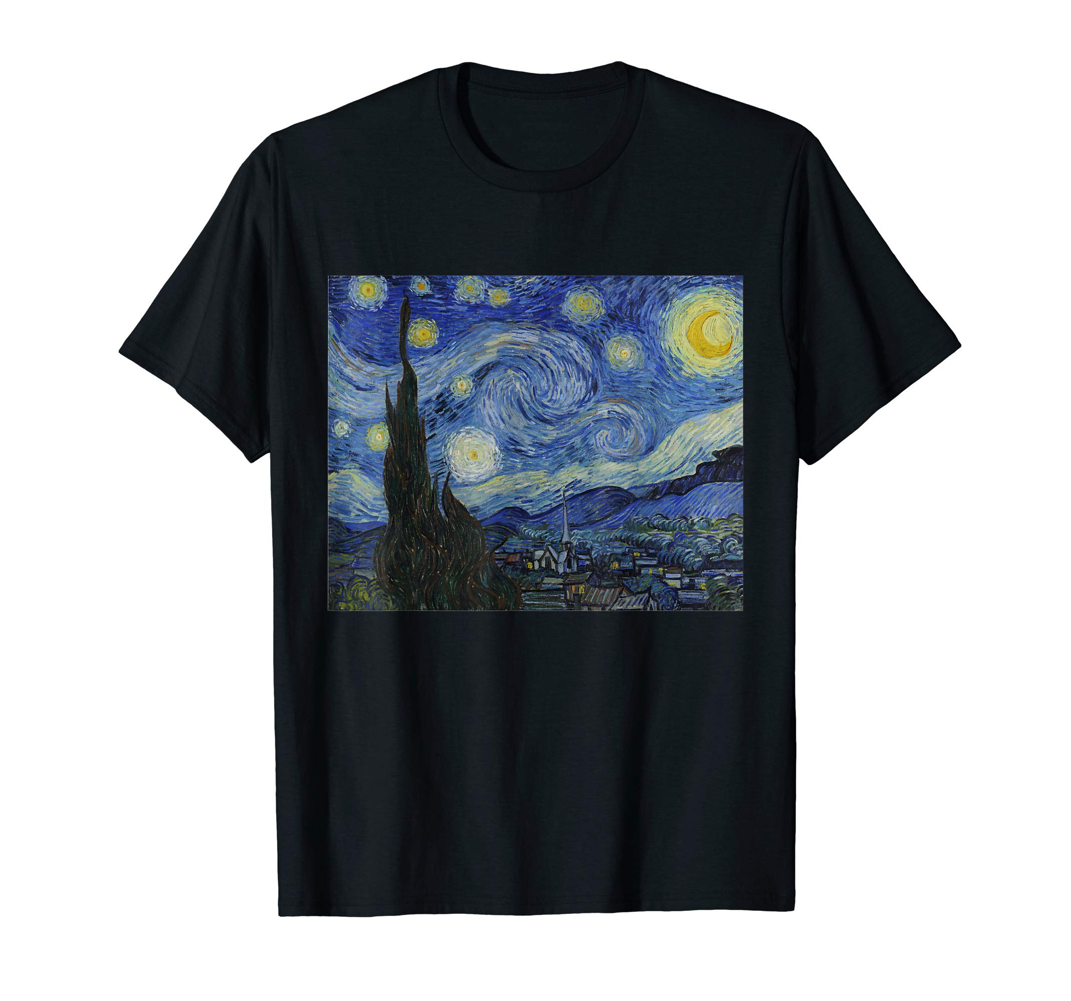 Great Paintings DesignsStarry Night by Vincent van Gogh | Famous Painting T-ShirtOEKO-TEX STANDARD 100
