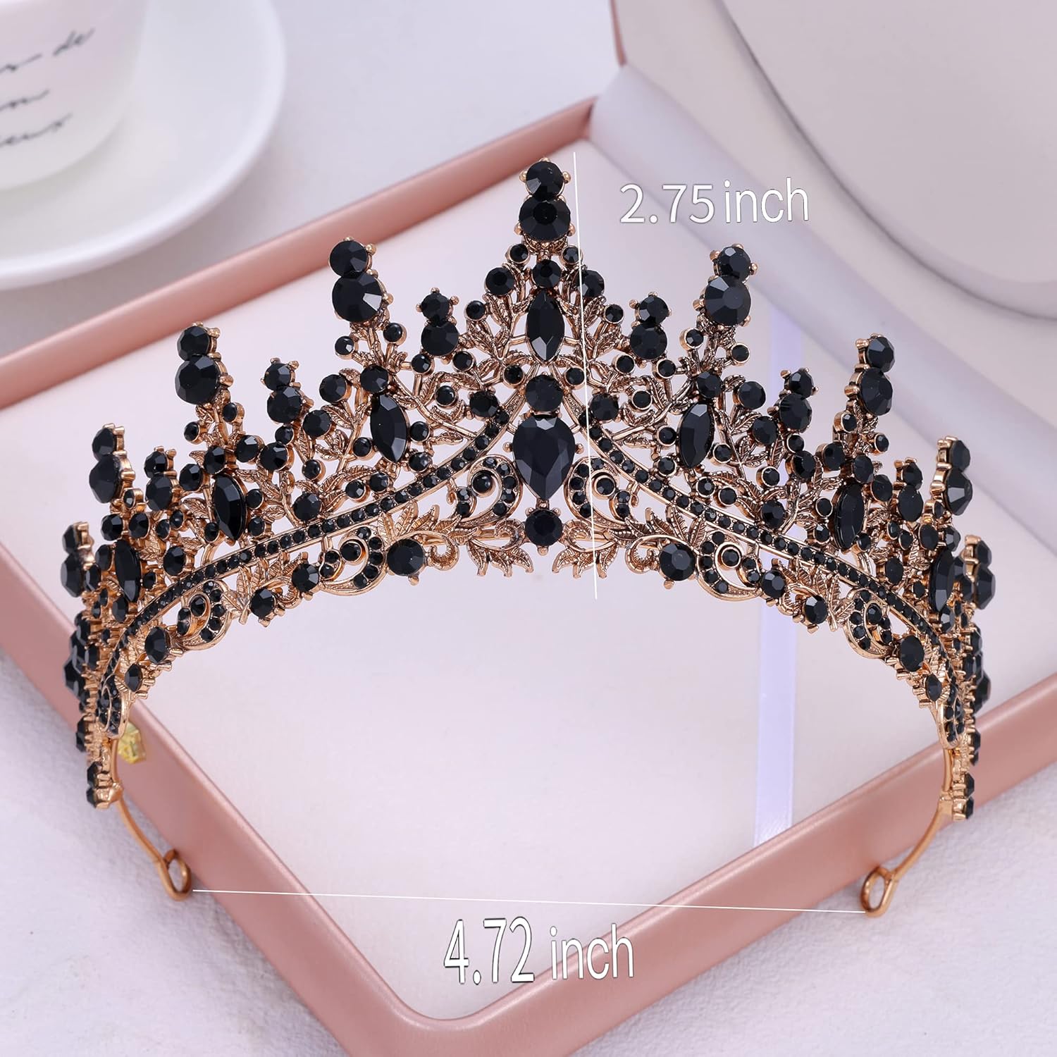 Kamirola Crystal Crowns and Tiaras Headband for Women Birthday Party Wedding Prom Bridal Halloween (TR19) - Image 7