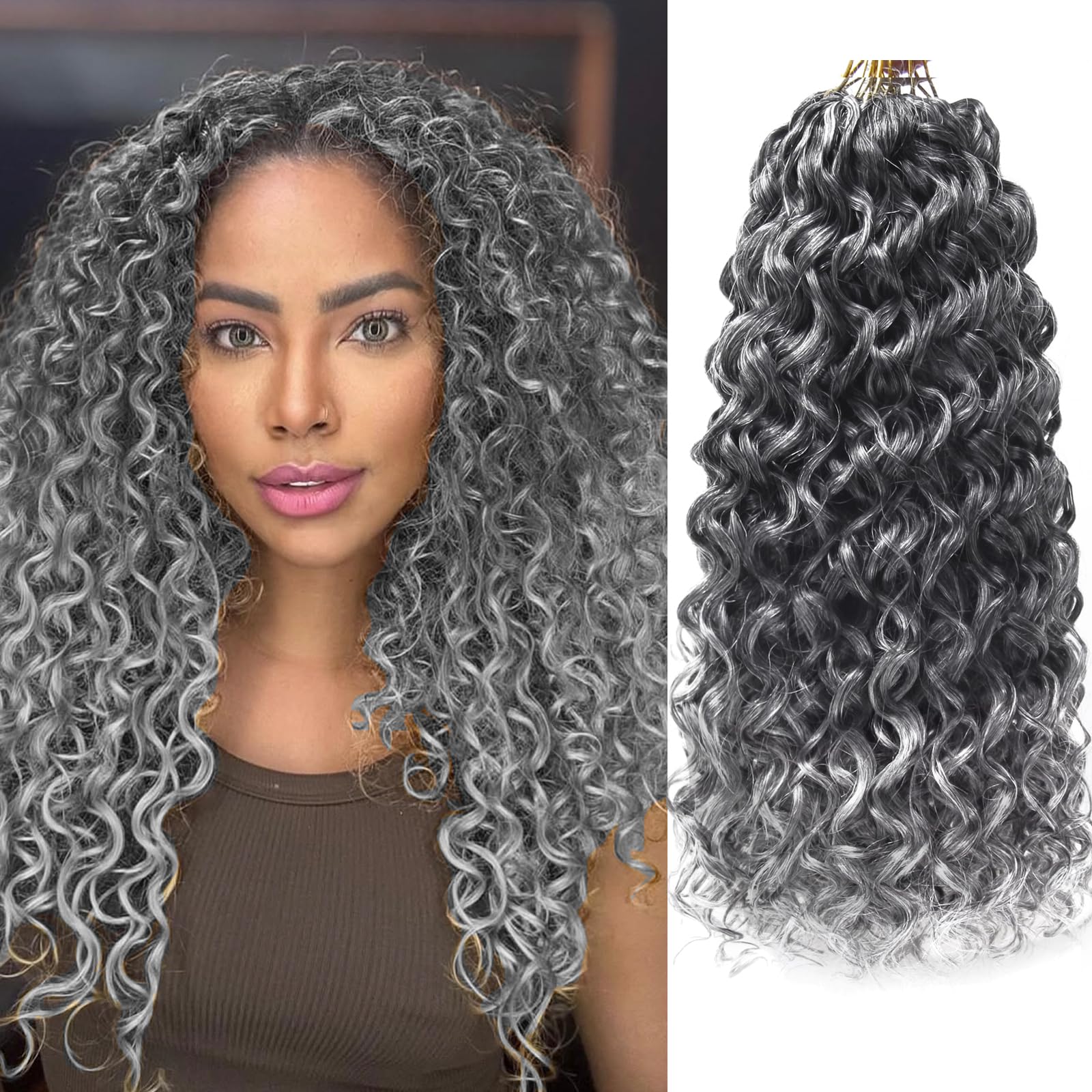 Amazon.com : GoGo Curl Crochet hair 14inch Beach Curl Crochet hair
