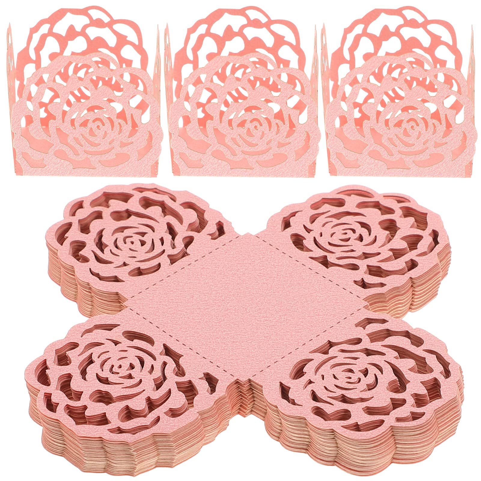 Paper Chocolate Cups Truffle Wrappers 50Pcs Paper Candy Chocolate Cups Chocolate Wrapping Trays Dessert Liners Chocolate Packing Separating Trays For Birthday Wedding Party