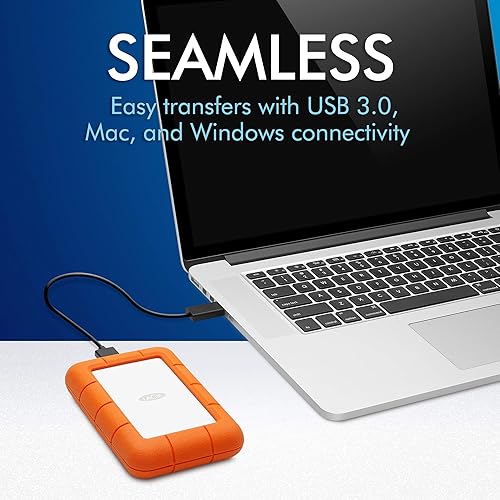 Miniatura 9 de Mini disco disco duro portátil LaCie Rugged USB 30 Anaranjado