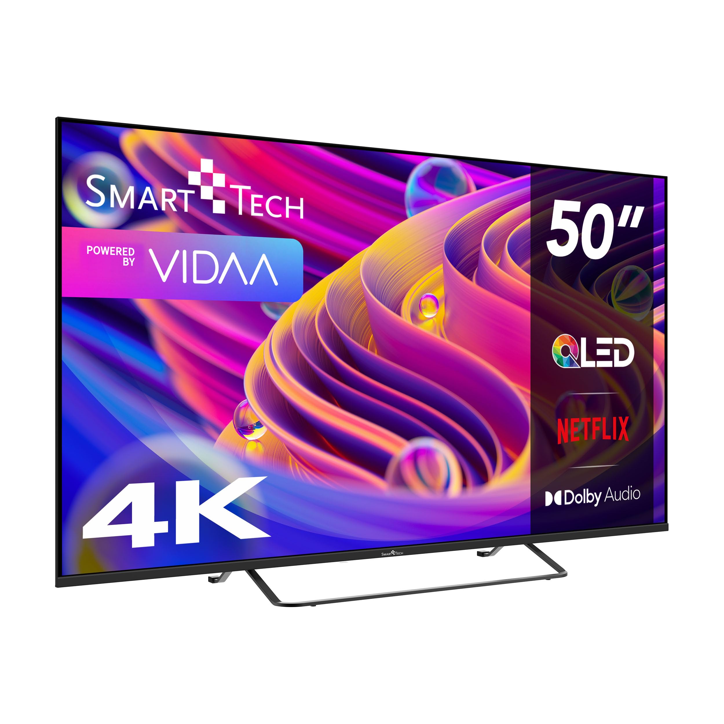 Smart Tech TV QLED 4K UHD 50' (126 cm) 50QV02K VIDAA TV- 3xHDMI - 2xUSB - HDR 10 - Dolby Audio