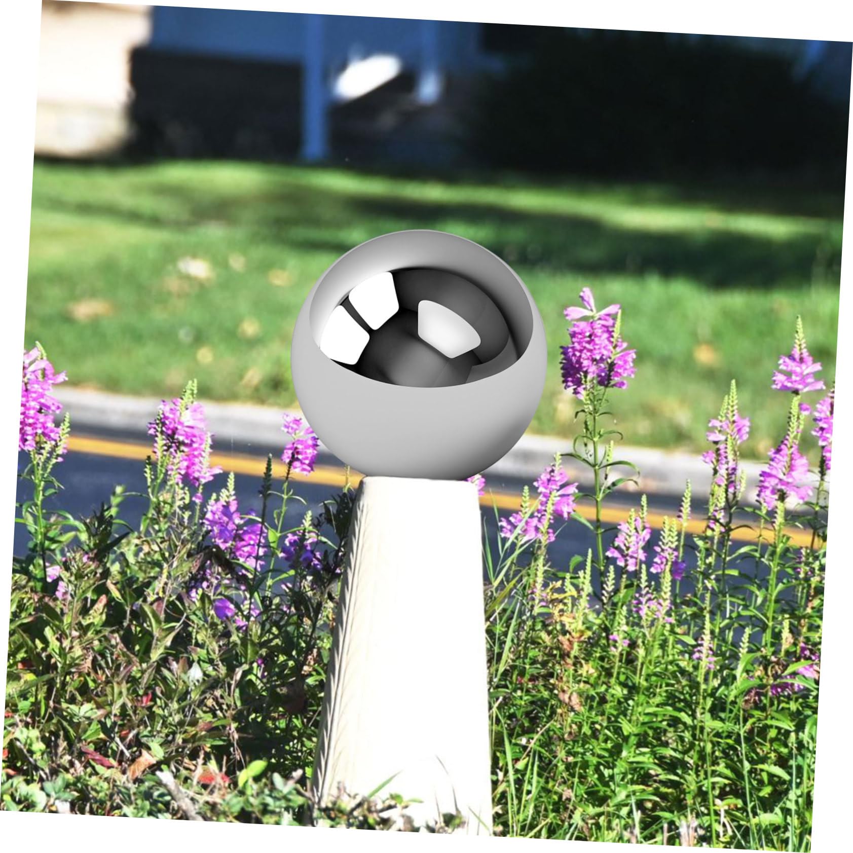5pezzi Sfera Galleggiante Acciaio Inossidabile Lucido Di Sfere Decorative Per Giardino e Laghetto Globo Riflettente Per Interni Ed Esterni Varie