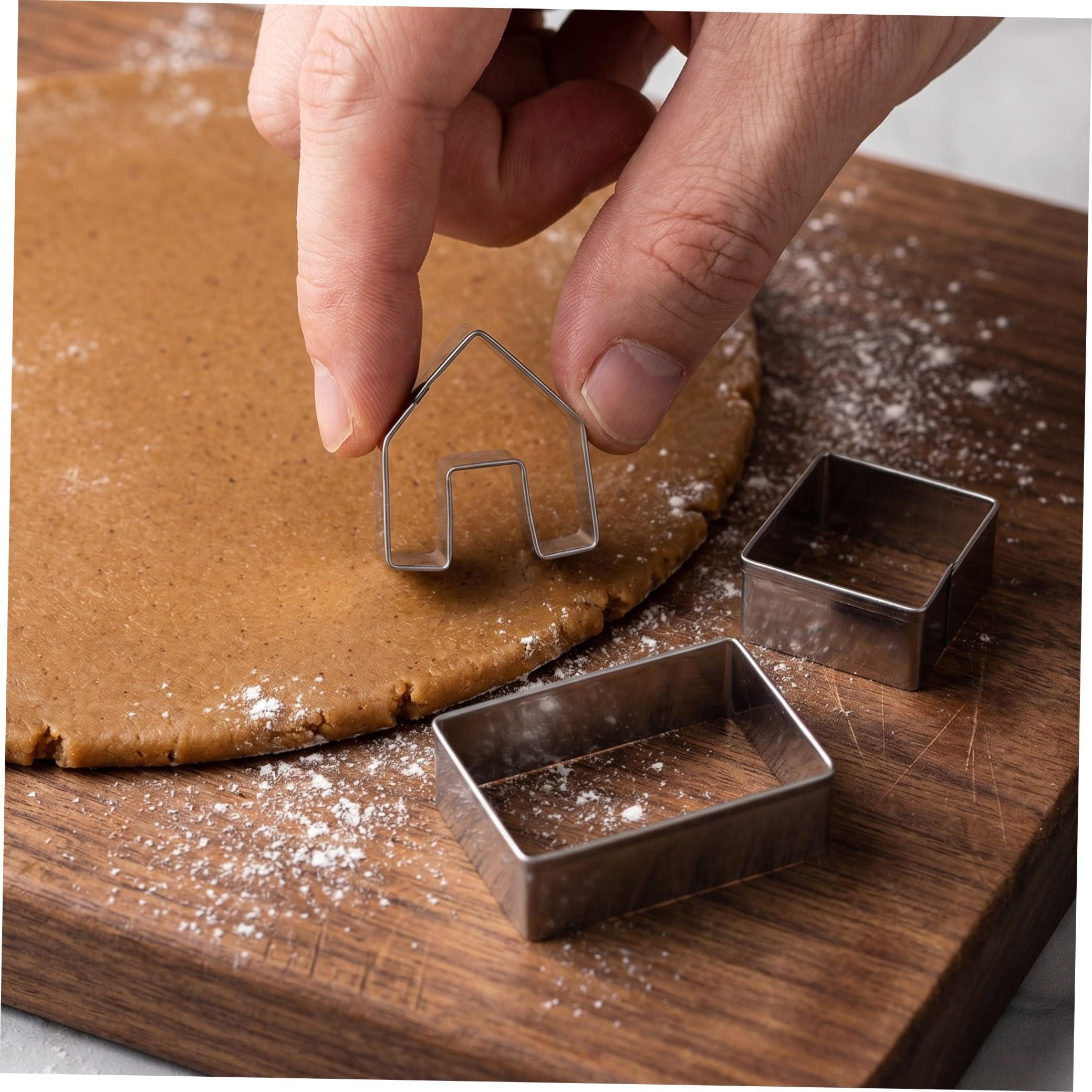 5 Juegos Molde para Pastel Casa de Jengibre Molde para Galletas Navideñas Cortador de Galletas para Navidad para Hornear para Fiestas de Navidad