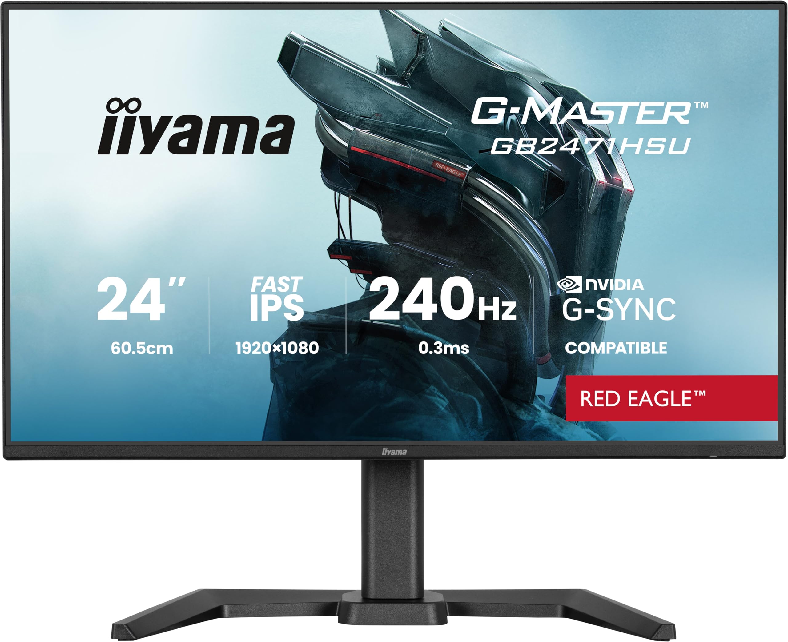 iiyama GB2471HSU-B1-23.8" IPS, 1920x1080/240Hz, 2H1DP, USB-hub, Has