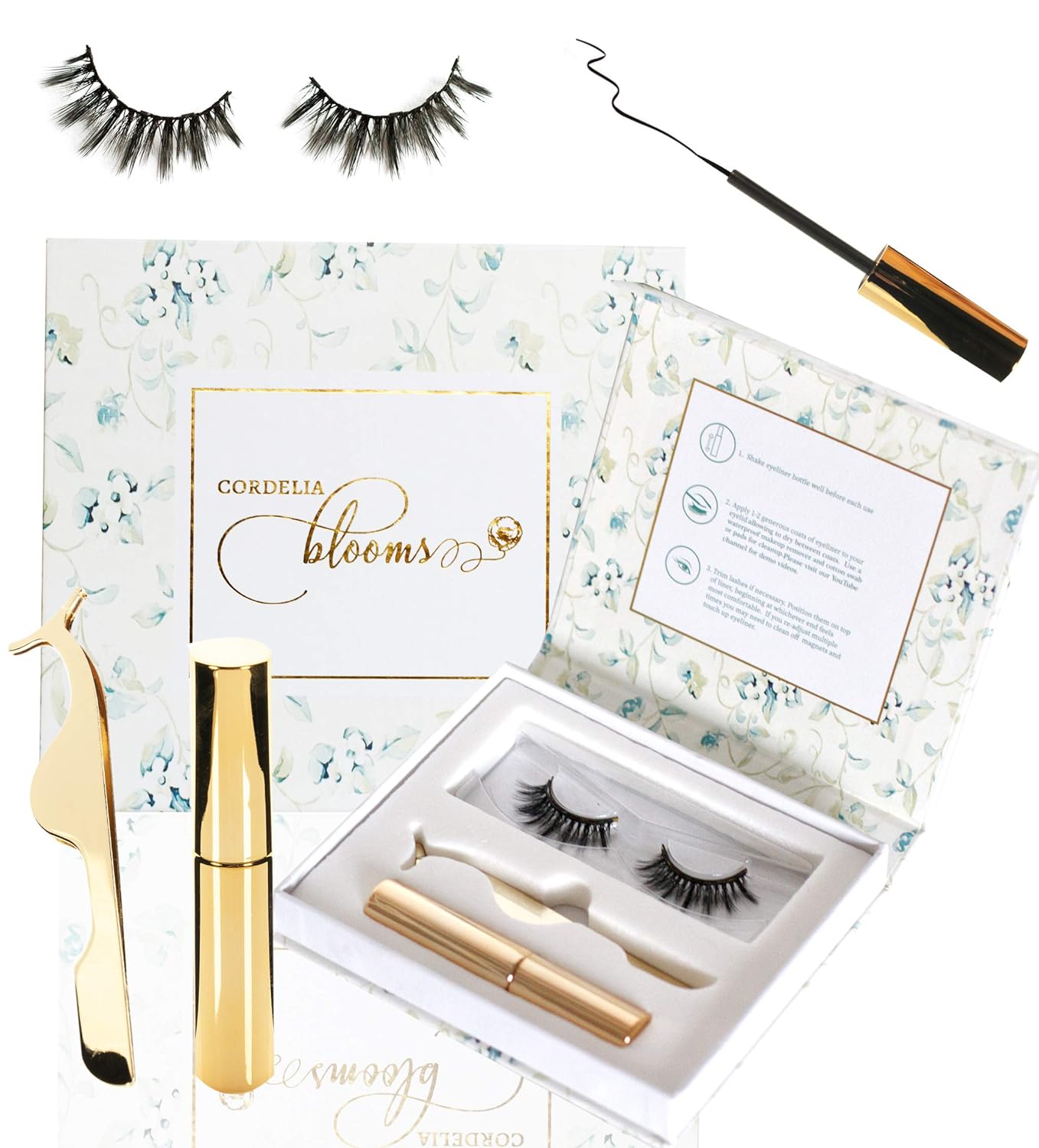 Eyeliner and Lashes Kit Long Lasting Waterproof