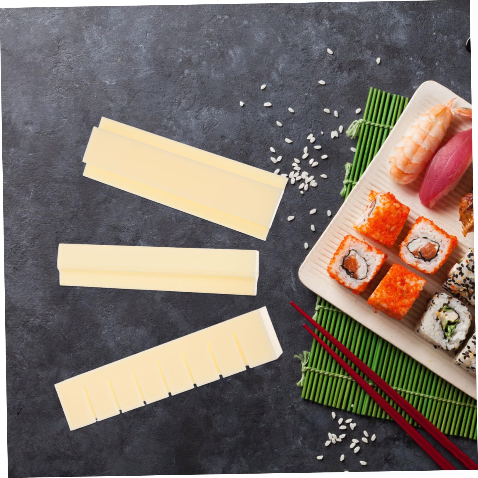 Kit para hacer sushi, prensa de moldes de sushi, kit de rodillo para hacer sushi, kit de sushi para principiantes, molde de onigiri para el hogar, herramienta de sushi para cocina 6