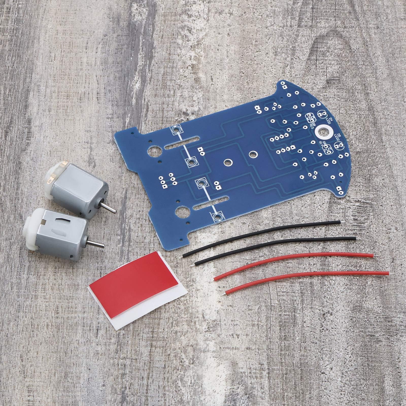 The Lord of the Tools 1 juego de proyectos de soldadura inteligente de coche D2-5 Smart Tracking Robot Car Sets Soldering Learning Electronics Set para bricolaje electrónico