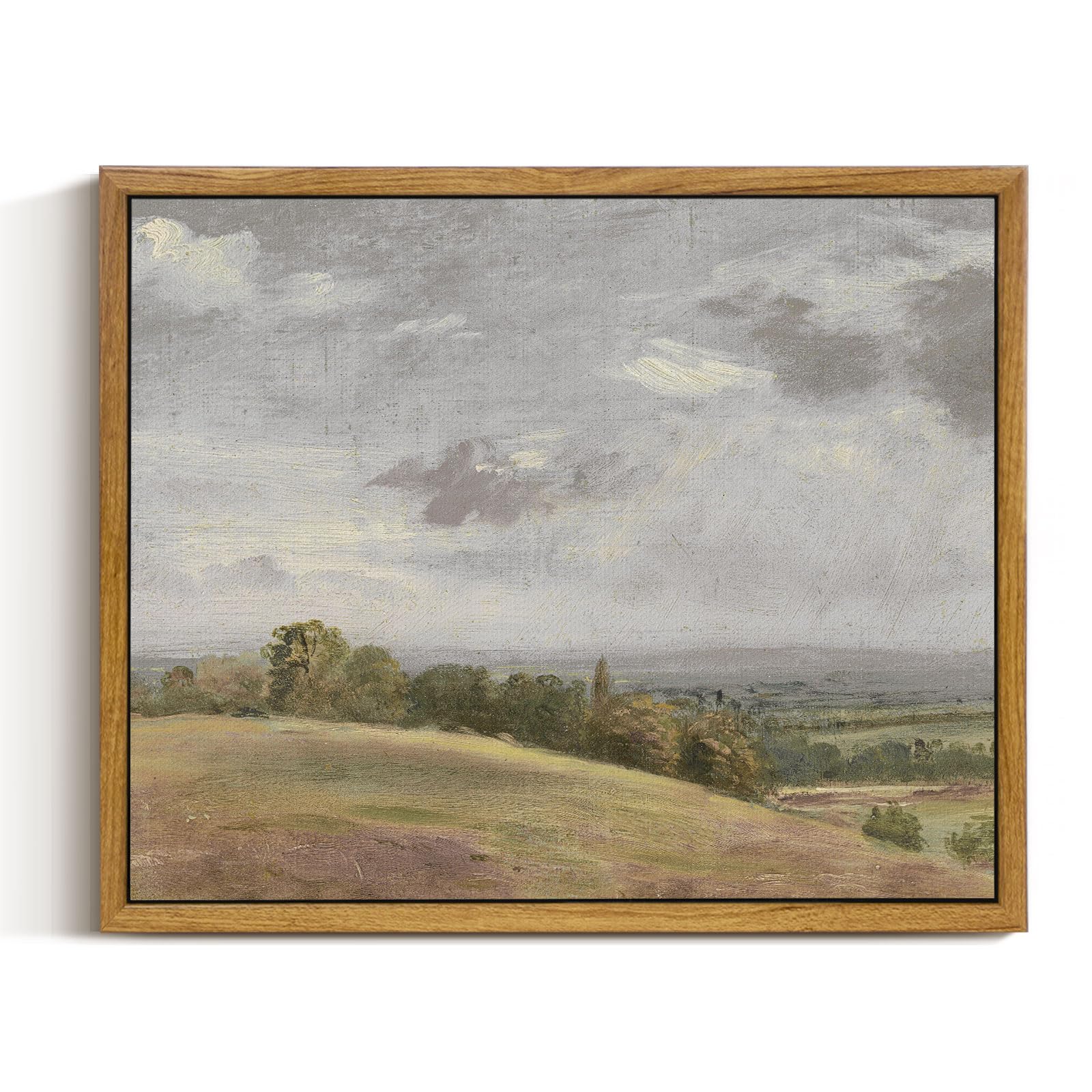 InSimSea Framed Canvas Wall Art, Meadow with Flowers Painting, Landscape for Living Room, Bedroom, Home, Bathroom Decor, 8x10 — view 74