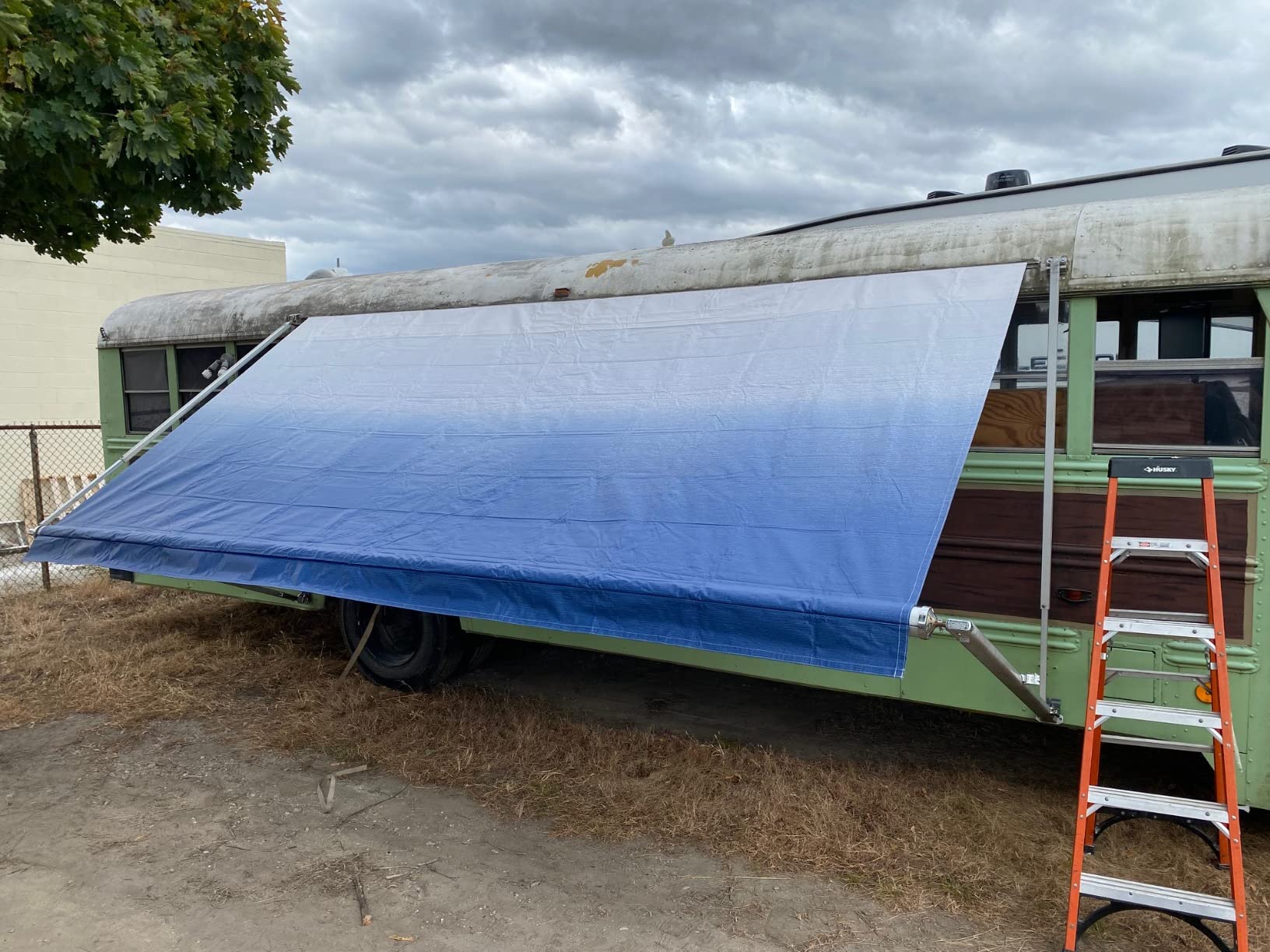 20/mo Finance Xenjum RV Awning Fabric Replacement, 16.2oz HeavyDuty