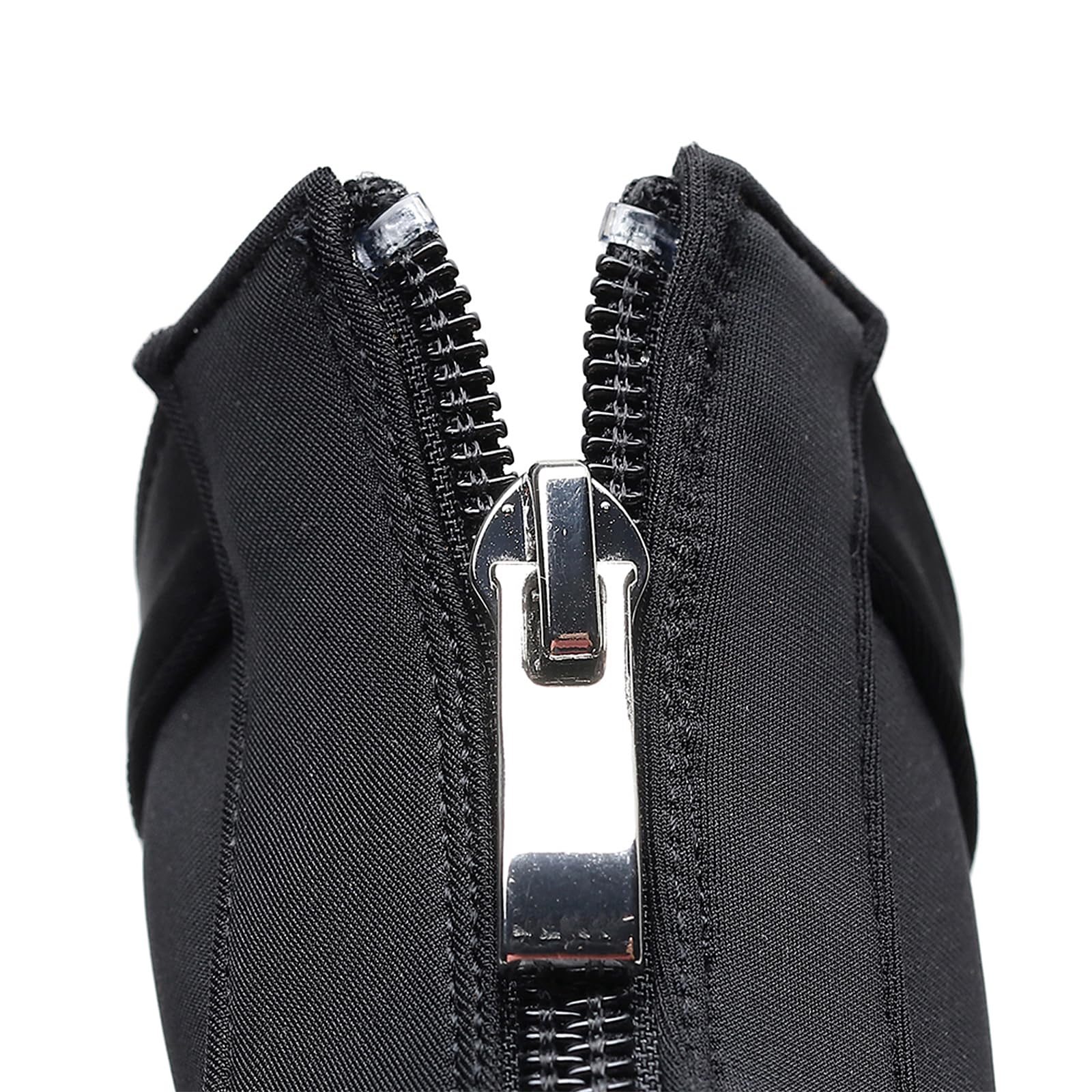 SWDZM Scarpe da Ballo Stivaletto Latino Donna Punta Aperta | Tessuto raso elastico con zip posteriore,suola in gomma antiscivolo resistente,ideale per danza, spettacoli serate di gala.